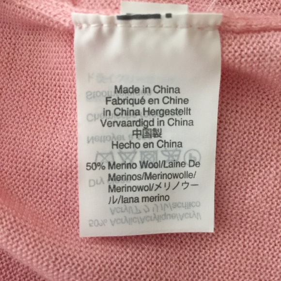 Madewell Southstar wool blend pink sweater M NWT - Picture 3 of 7